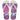 Infradito Havaianas Top Kidsuper Soccer, plantare beige con stampa viola e logo rosa neon