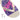 Infradito Havaianas Top Kidsuper Soccer, plantare beige con stampa viola e logo rosa neon