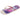 Infradito Havaianas Top Kidsuper Soccer, plantare beige con stampa viola e logo rosa neon