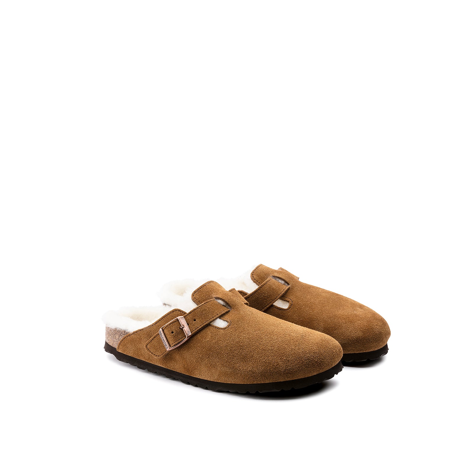 Birkenstock Boston Shearling Suede Leather